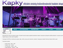 Tablet Screenshot of kapky.cz